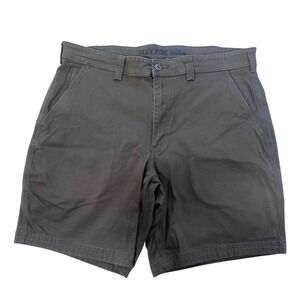 Duluth Trading Co Flex Fire Hose Relaxed Fit Shorts Men's 38 Gray Cargo Workwear